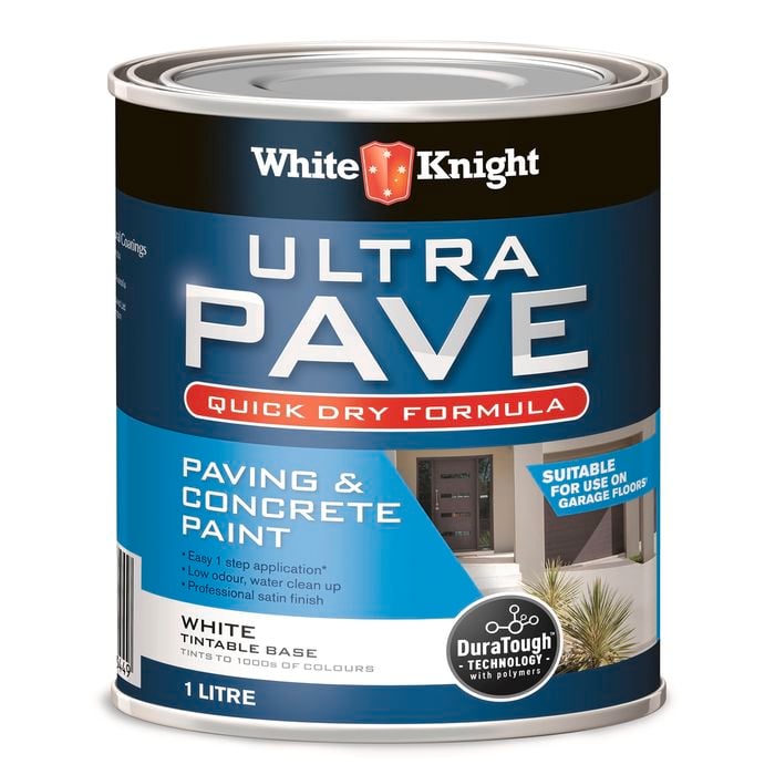 White Knight 1L White Ultra Pave Quick Dry Paint 