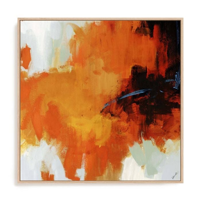 Artey | Red Tail II - Framed Canvas - Natural Frame - 84 x 84cm