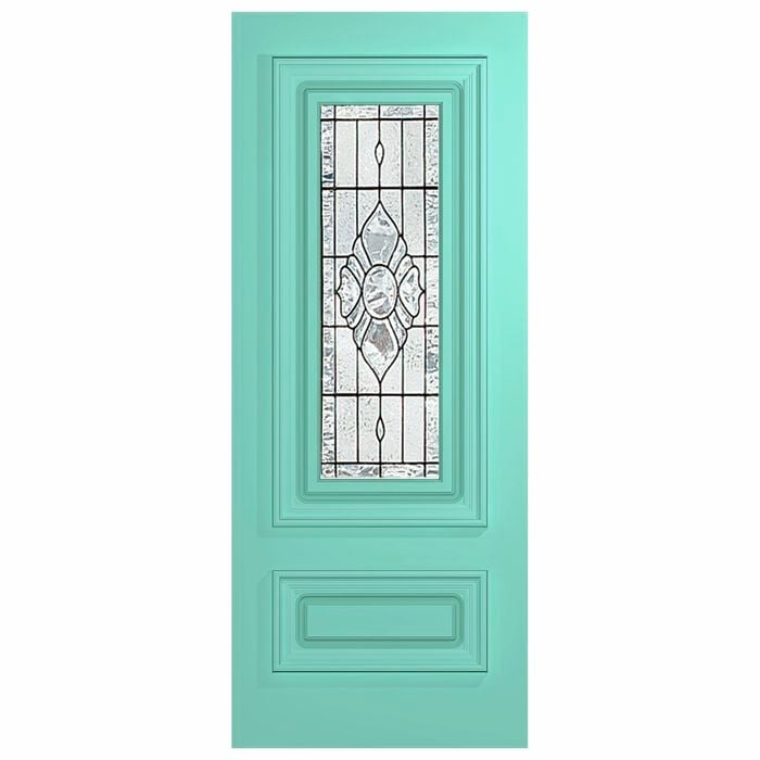 Hume Doors 1980 x 860 x 40mm Regency XR5 Entrance Door Glazed Bevelled Flower