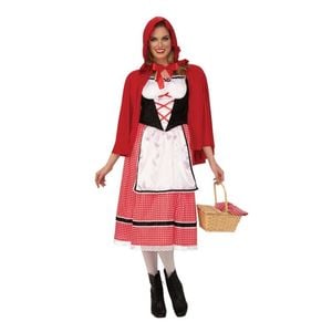 Rubie’s Little Red Riding Hood Halloween Costume for Kids – Dress with Hooded Cape, Red Colour, Small