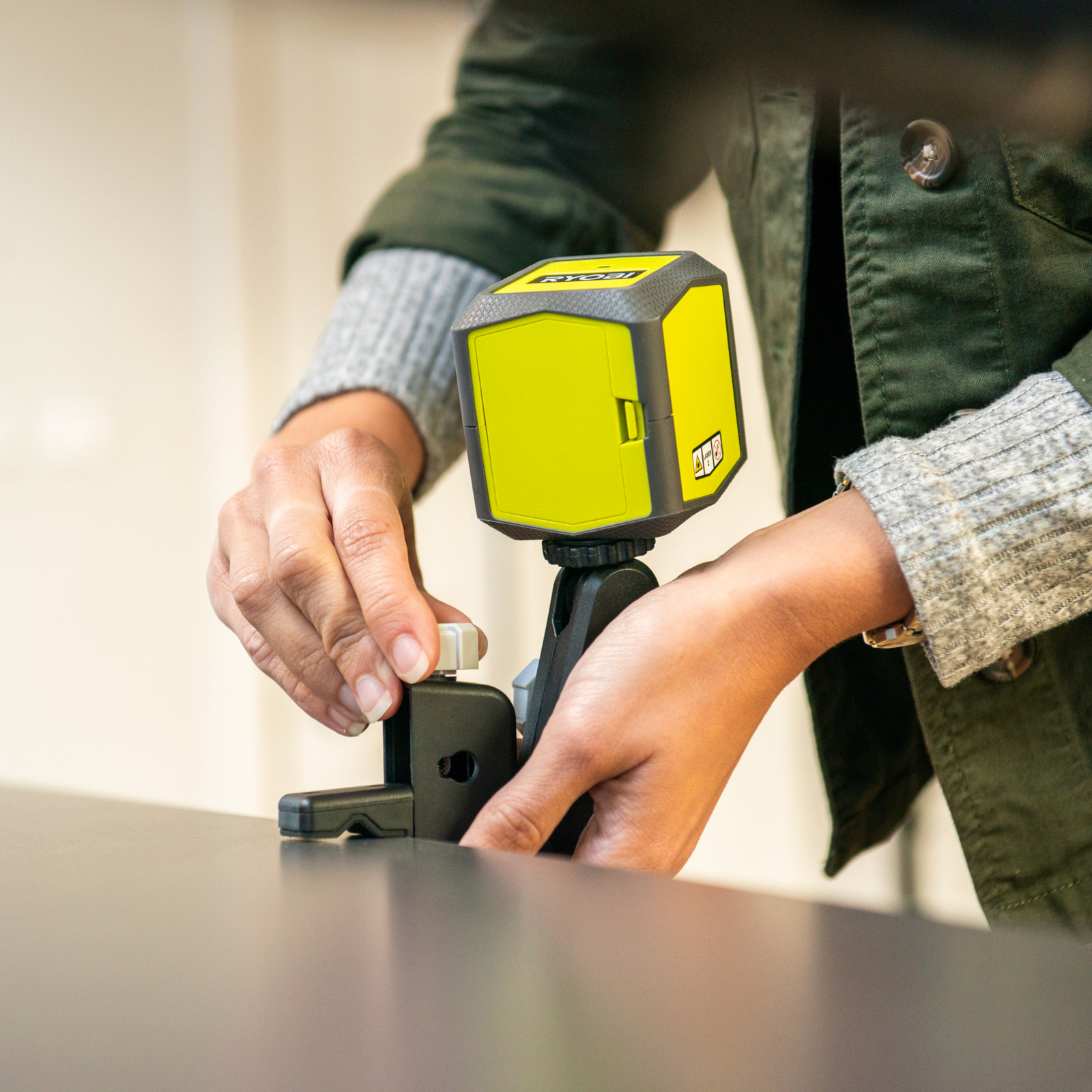 Ryobi 15m Green Cross Line Laser Bunnings Australia