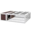 i.Pet Rabbit Hutch Wooden 124x90x35cm