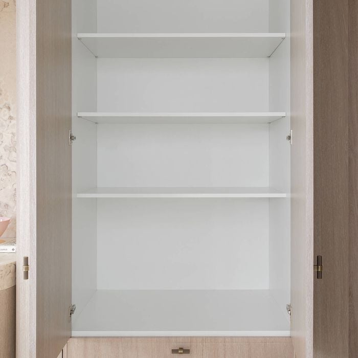 CUSTOMpine 3600 x 595 x 16mm Carcass Shelving E1L White Standard Particleboard