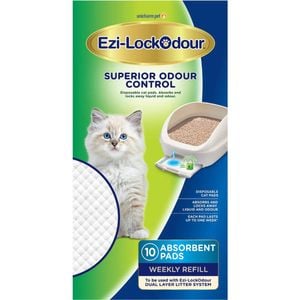 Ezi-lockodour Cat Litter System Absorbant Cat Pads 10 Pack