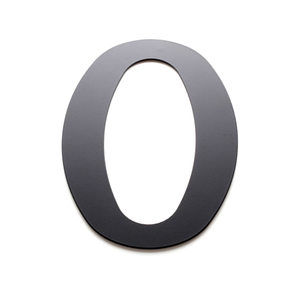 Sandleford 200mm Black Lorenzo House Number 0 - 0