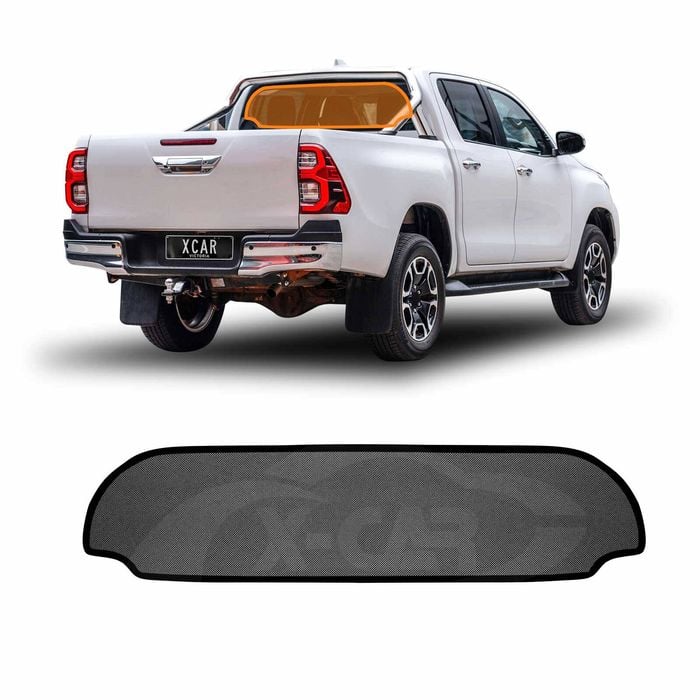 Rear Windscreen Sun Shade for Toyota Hilux SR5 Double Cab 2015-2025 Car Wind Screen Sun
