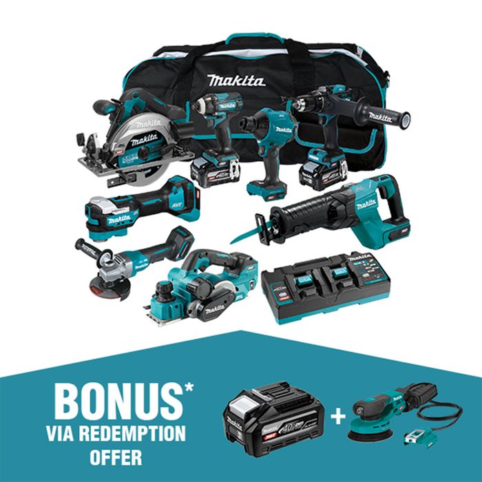 Makita XGT 40V Brushless 8 Piece Combo Kit