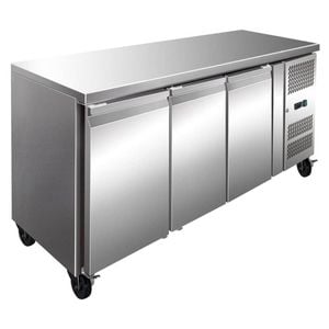 Thermaster FE3100BT S/S Three Door Bench Freezer 386L