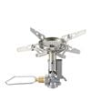 NNEOBA Adjustable Mini Camping Gas Stove Silver