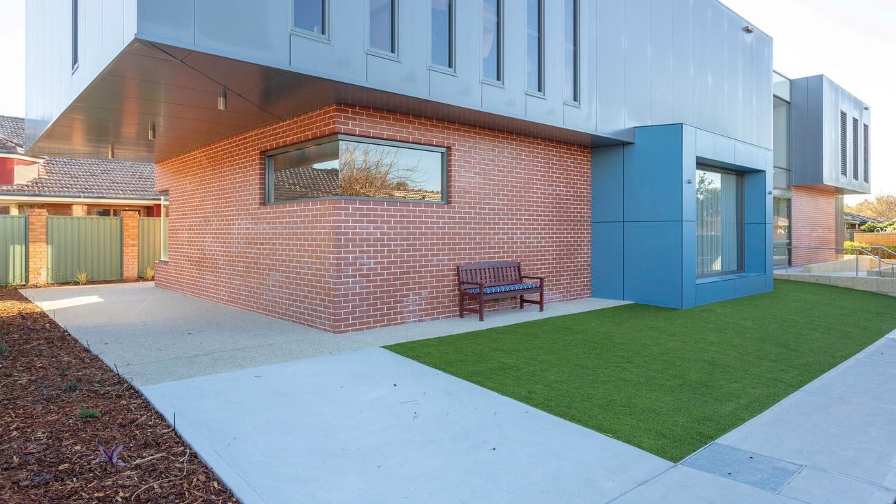 The outside of Meath Care Retirement Village in Como, Western Australia