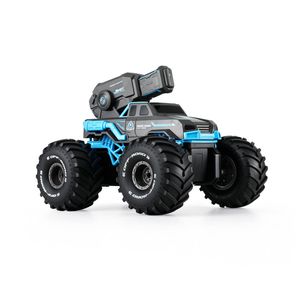 Keezi Kids Amphibious Remote Control Car Boat with Water Spray 2.4GHz 4WD RC Tank Beach Toy Blue