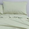 Cloud Linen Super King 250 Thread Count Organic Cotton Sheet Set Moss