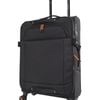 Reebok Pro Medium Leather Film Soft Shell Suitcase Travel Luggage 69cm Black