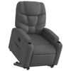 vidaXL Stand up Recliner Chair Office Armchair Single Sofa Dark Grey Fabric