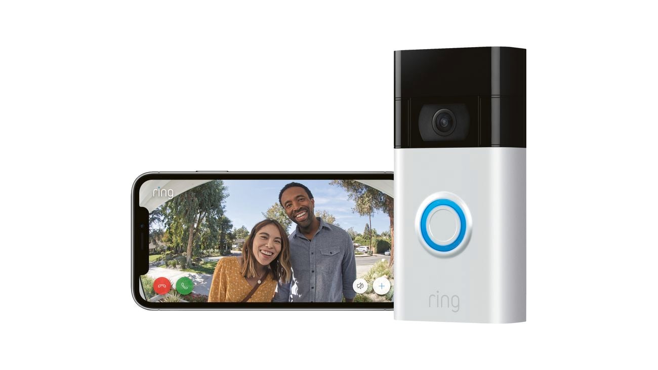 Ring security connected to phone screen