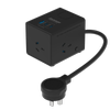 Jackson Black 3 Outlet Power Cube With USB 1A/2C PD30W