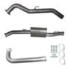 Ignite Exhausts Dpf Back For Nissan D40 Navara 2.5l Automatic 3" With Muffler Raw Aluminised Steel