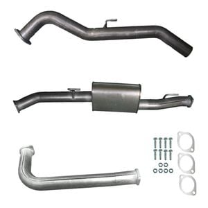 Ignite Exhausts Dpf Back For Nissan D40 Navara 2.5l Automatic 3" With Muffler Raw Aluminised Steel