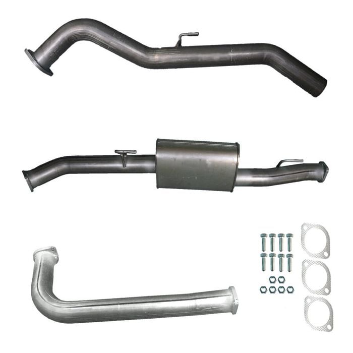 Ignite Exhausts Dpf Back For Nissan D40 Navara 2.5l Automatic 3" With Muffler Raw Aluminised Steel