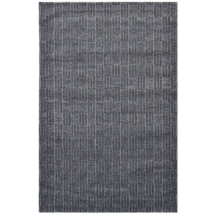 Handwoven Wool Rug-Ruskin 501-Charcoal-160x230cm