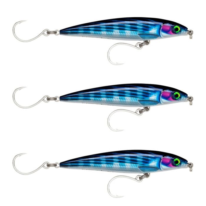 3x Rapala 12cm Saltwater X Rap Long Cast Shallow Minnow Fish Lures - Bonito