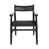SK Designer Living | Replica Hans Wegner CH37 Armchair - Black