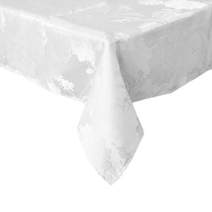 Jacquard Tablecloth Le Jardin White 135 x 180 cm