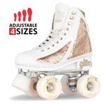 Crazy Skates GLITZ Size Adjustable Sequin Roller Skates - Rose