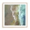 Artey | Aerial Coast III - Framed Print - Natural Frame - 70 x 70cm