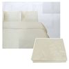 Bloomington Tuberose Satin Embroidery Quilt Cover Set Cream Queen