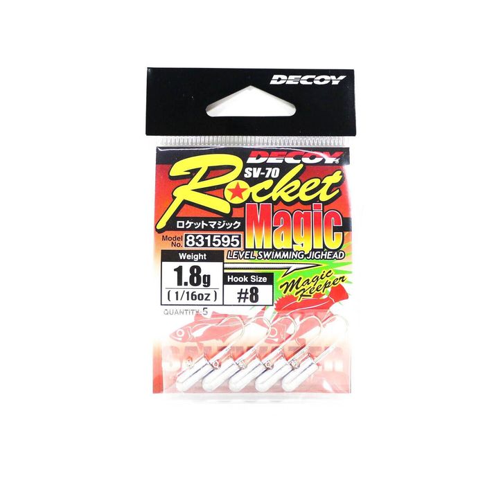 Decoy Rocket Magic SV70 Finesse Ajing Fishing Jig Head 1/16oz 8