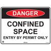 Pinnacle 400 x 300mm Entry Permit Poly Danger Confined Space Sign