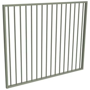 ProtectorAl 1470 x 1200mm Pale Eucalypt Aluminium Flat Top Garden Gate