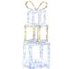 Costway 3PC LED Lighted Gift Box Set Xmas Christmas Lawn Indoor Decor