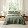3pc Renee Taylor Blake Velvet Coverlet Cotton Sheet Set Military Super King