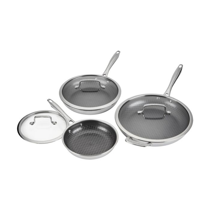 6pc Cuisinart FusionElite Nonstick Triple-Ply Stainless Steel Frying Pan Set