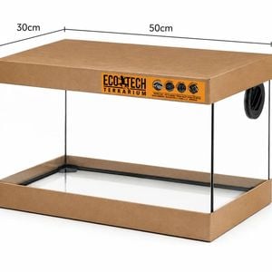 Eco Tech Glass Reptile Terrarium Tank 50 x 30 x 35cm