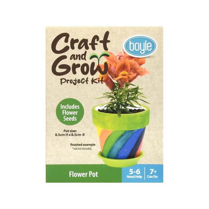 Boyle Craft And Grow Flower Pot Project Kit