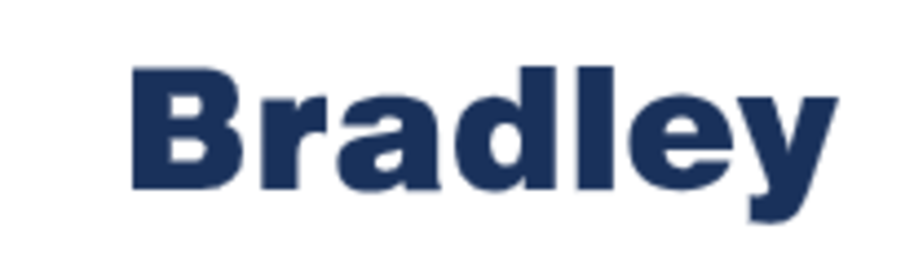 Bradley logo displayed in dark blue text on a white background.