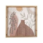 Willow & Silk Timber Framed Abstract Vase Indoor Wall Art Print