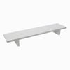 Desky Minimal Monitor Stand - White Melamine