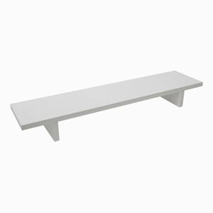 Desky Minimal Monitor Stand - White Melamine