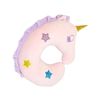 Catzon Cute Unicorn U-Shaped Pillow for Airplane Car Travel-Pink