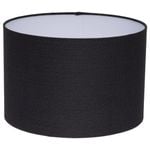 Verve 30cm Alix Drum Lamp Shade - Black 