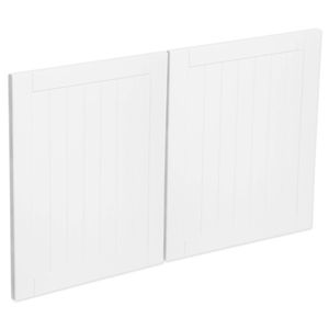 Kaboodle 1000mm Vanilla Essence Country Fridge Cabinet Doors - 2 Pack