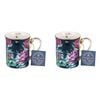 2PK Australian Flora Protea 360ml Coffee Mug New Bone China