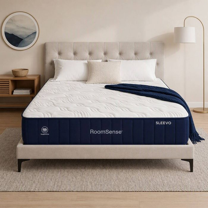 Roomsense Queen Mattress, 26cm Orthopedic Firm Mattress 5 Zone Pocket Spring