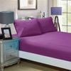 Fabric Fantastic 1000tc Ultra Soft Double Size Bed Purple Fitted Sheet & 2 Pillowcases Set