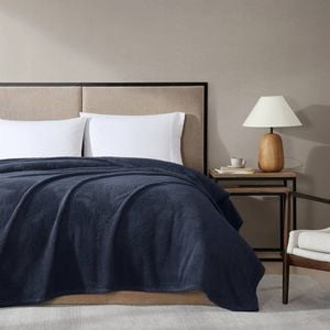 Ardor Boudoir Teddy Fleece Blanket - Navy