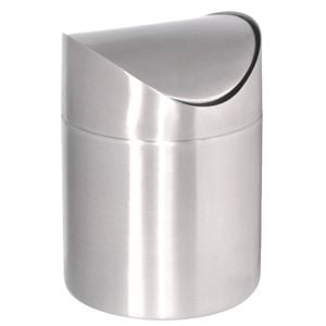 Olympia Tabletop Sachet Disposal Bin Stainless Steel 130x120mm Cafe Restaurant Catering Waste Bin